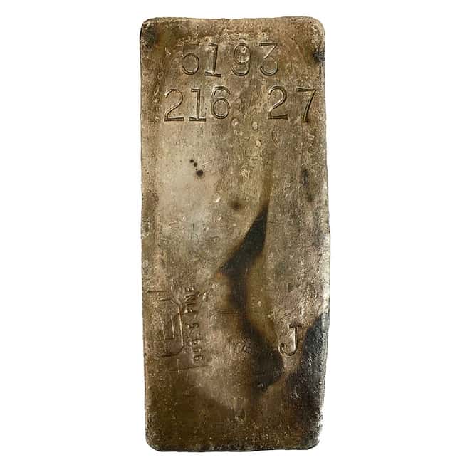 216.27 oz Engelhard Penolas Silver Bar .9995 Fine (Serial # 5193 J)