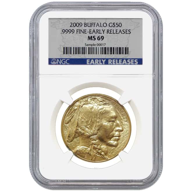 2009 1 oz $50 Gold American Buffalo NGC MS 69 .9999 Fine (Early Releases)
