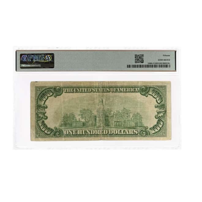 1929 $100 National Currency Note Minneapolis PMG F 15