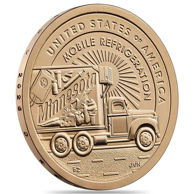 $25 Face Value Roll 2026-D American Innovation Minnesota $1 Coin (25 Coins)