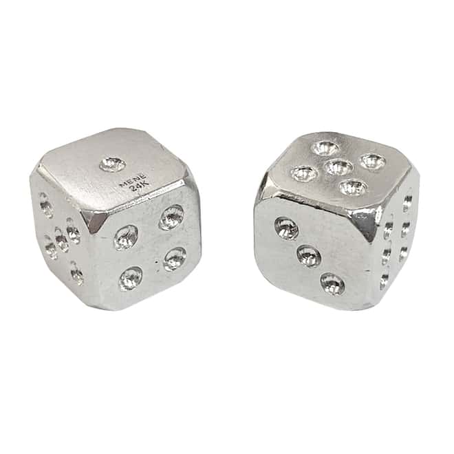 1.33 oz Pair of Platinum Gaming Dice .995 Fine