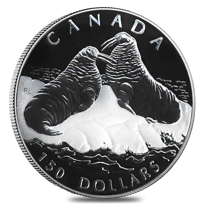 2003 Canada 1.85 oz Proof Platinum Atlantic Walrus .9995 Fine 4-Coin Set (w/Box & COA)