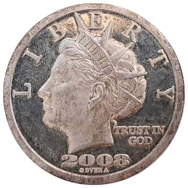2008 2/5 oz NORFED Liberty $20 Silver Round .999 Fine