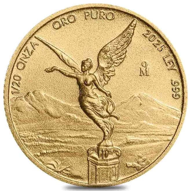 2025 1/20 oz Mexican Libertad Gold Coin BU