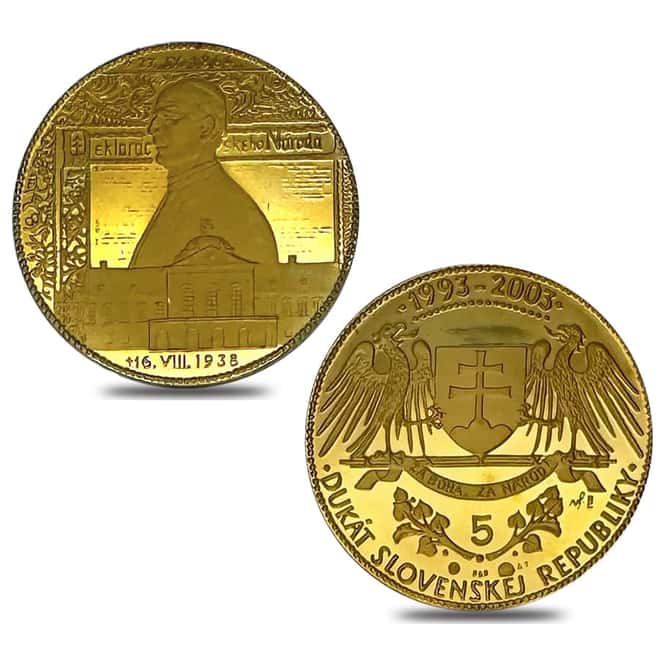 2003 Slovakia 10th Ann. of the Slovak Republic Gold Ducat 4-Coin Set