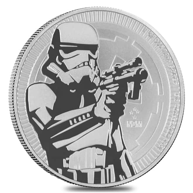 2018 1 oz Niue Silver $2 Star Wars Stormtrooper BU
