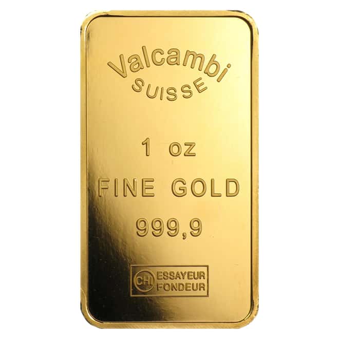1 oz Gold Bar - Scotiabank Valcambi Suisse (In Assay)