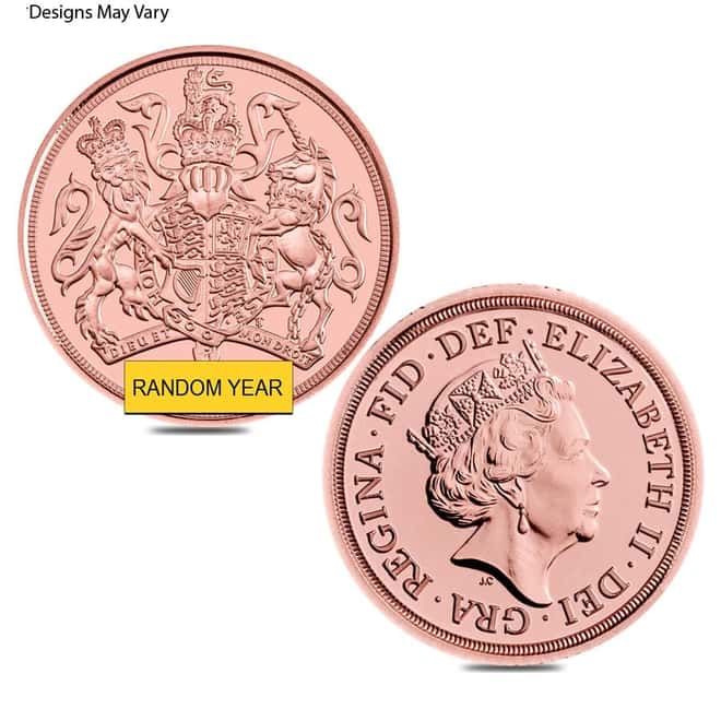 Great Britain Gold 1/4 Sovereign BU/Proof (Random Year)
