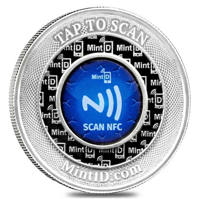 Lot of 10 - 2 oz MintID Buffalo Silver Round .999+ Fine (NFC Scan Authentication)