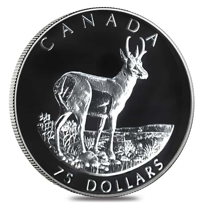 2000 Canada 1.85 oz Proof Platinum Pronghorn Antelope .9995 Fine 4-Coin Set (w/Box & COA)