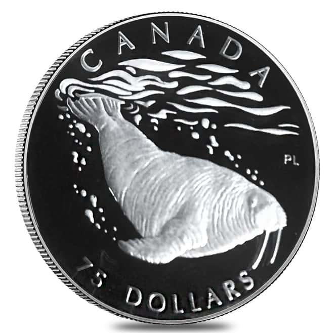 2003 Canada 1.85 oz Proof Platinum Atlantic Walrus .9995 Fine 4-Coin Set (w/Box & COA)