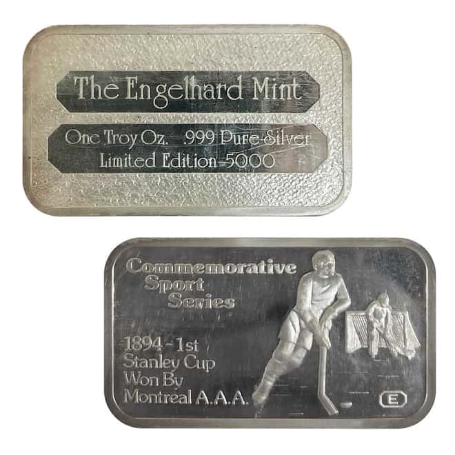6 oz Silver Engelhard Commem Sport Series 6-Bar Set (w/Box)