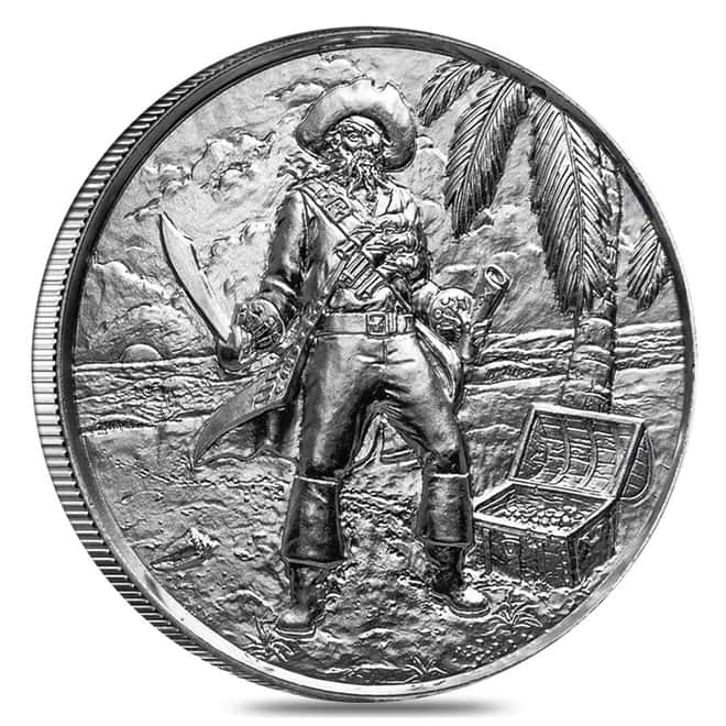 2 oz Privateer Series - The Captain Ultra High Relief Silver Round