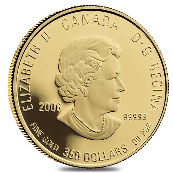 2006 Canada 1.125 oz $350 Blue Flag/Iris Versicolor Proof Gold Coin .99999 Fine (In Cap)