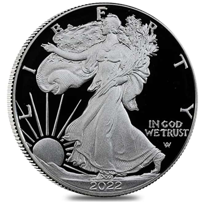 2022-W 1 oz Proof Silver American Eagle PCGS PF 70 FS (Damstra)