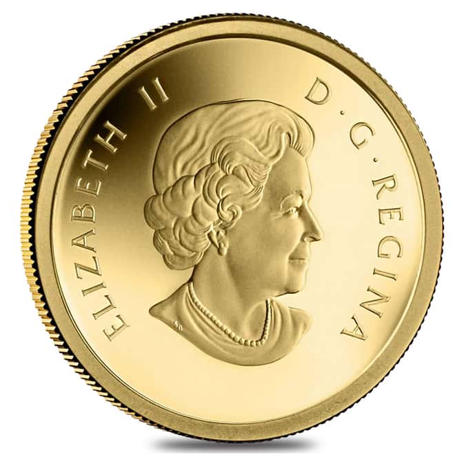 2013 1/25 oz Gold Canadian Owl Shaman Holding Goose 50 Cents Proof Coin .9999 Fine (w/Box & COA)