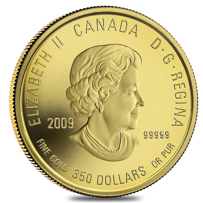 2009 Canada 1.125 oz $350 Pitcher Plant Proof Gold Coin .99999 Fine (w/Box & COA)