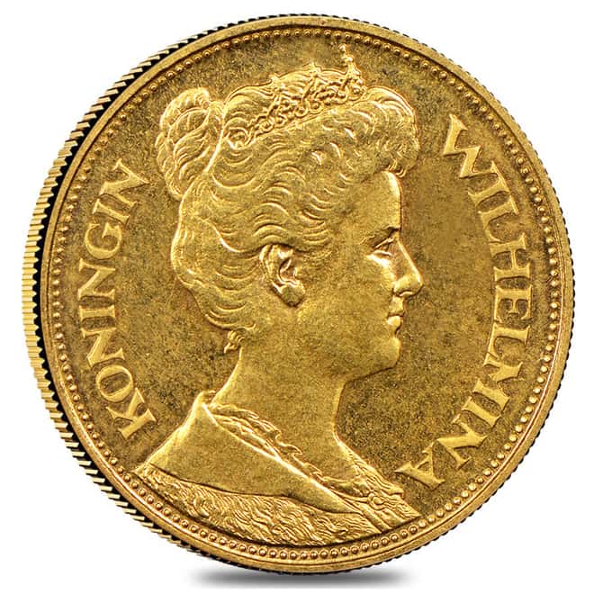 1912 Netherlands 5 Gulden Wilhelmina Gold Coin AGW .0972 oz - Ex Jewelry