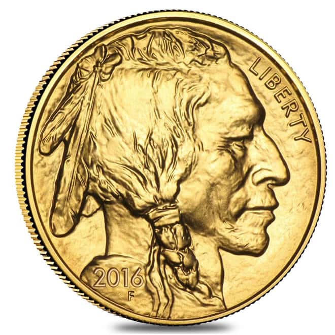 2016 1 oz Gold American Buffalo $50 Coin BU