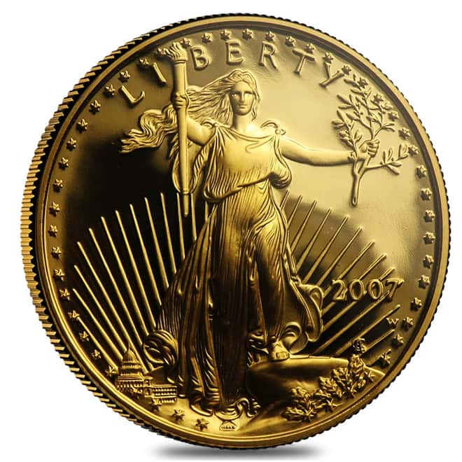 2007 W 1/2 oz $25 Proof Gold American Eagle NGC PF 70 UCAM