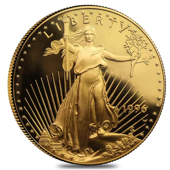 1996 W 1 oz $50 Proof Gold American Eagle NGC PF 70 UCAM