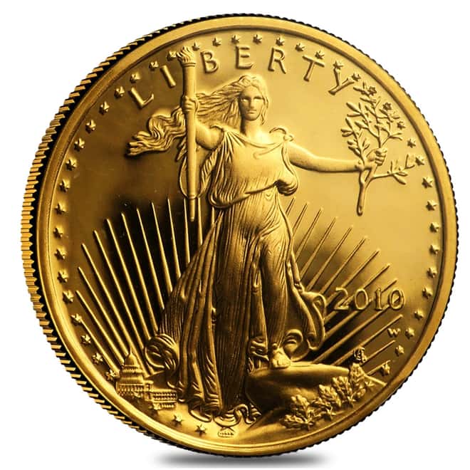 2010 W 1/10 oz $5 Proof Gold American Eagle NGC PF 70 UCAM