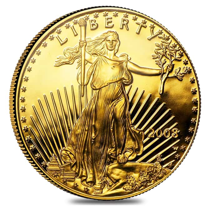 2008 W 1 oz $50 Proof Gold American Eagle NGC PF 70 UCAM