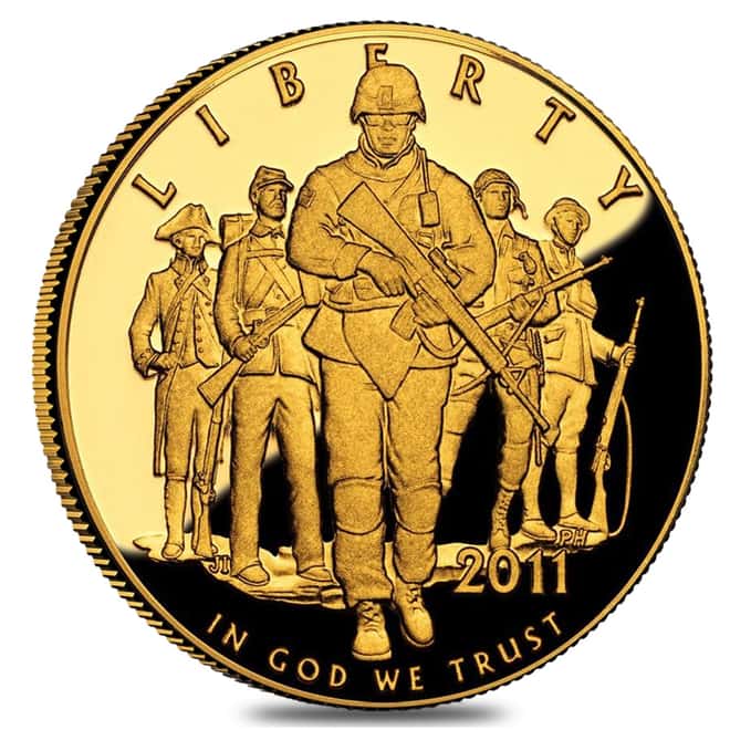 2011 W Gold $5 Proof Commemorative US Army NGC PF 70 UCAM