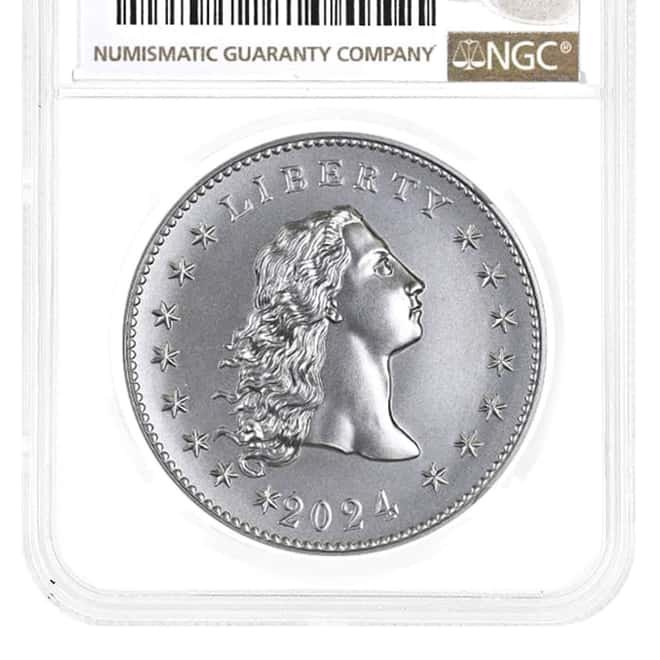 2024 1 oz Flowing Hair Silver Medal 230th Ann. NGC MS 70
