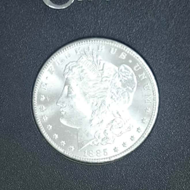 1885-CC Morgan Silver Dollar $1 PCGS MS 65 GSA