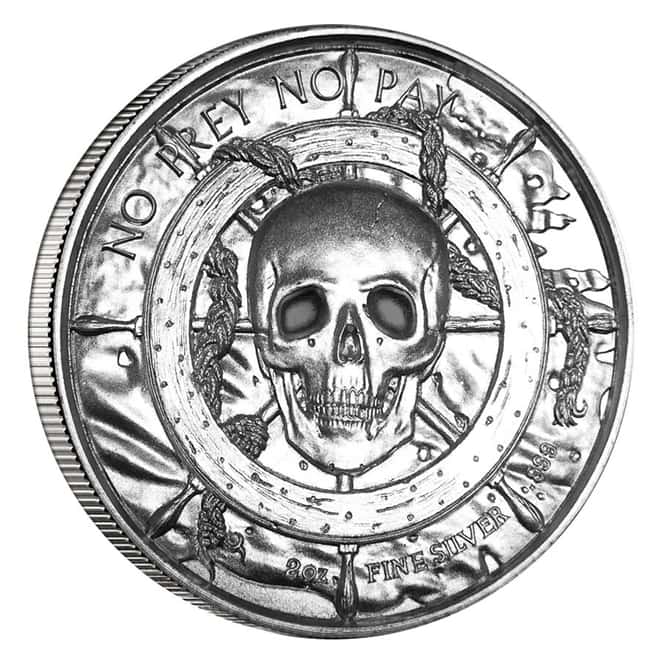 2 oz Privateer Ultra High Relief Silver Round