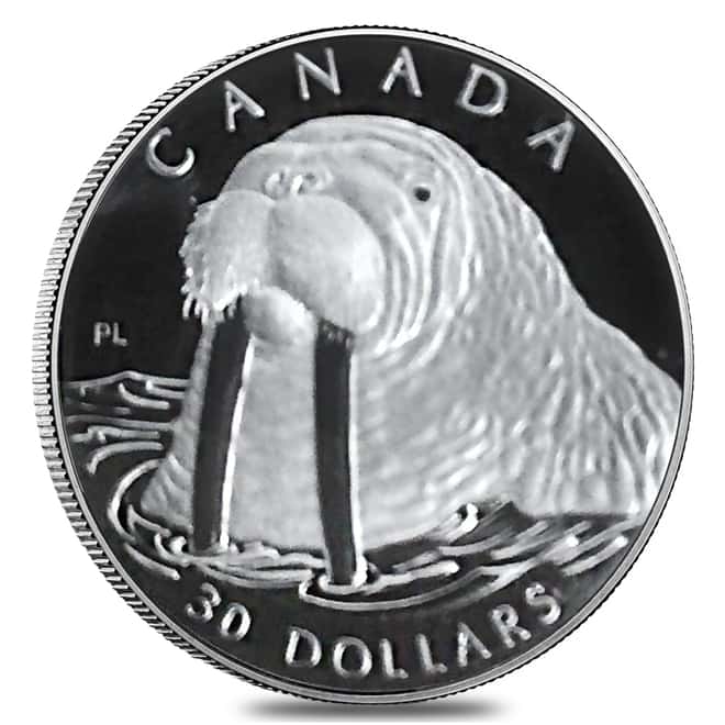 2003 Canada 1.85 oz Proof Platinum Atlantic Walrus .9995 Fine 4-Coin Set (w/Box & COA)