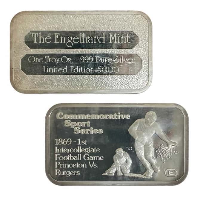 6 oz Silver Engelhard Commem Sport Series 6-Bar Set (w/Box)