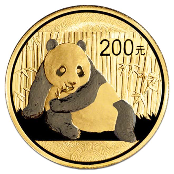 2015 1/2 oz Chinese Gold Panda 200 Yuan .999 Fine BU (Sealed)