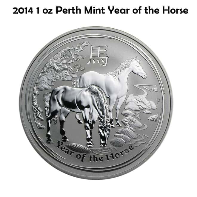 2014 1 oz Australian Silver Lunar Year of the Horse Coin NGC MS 69