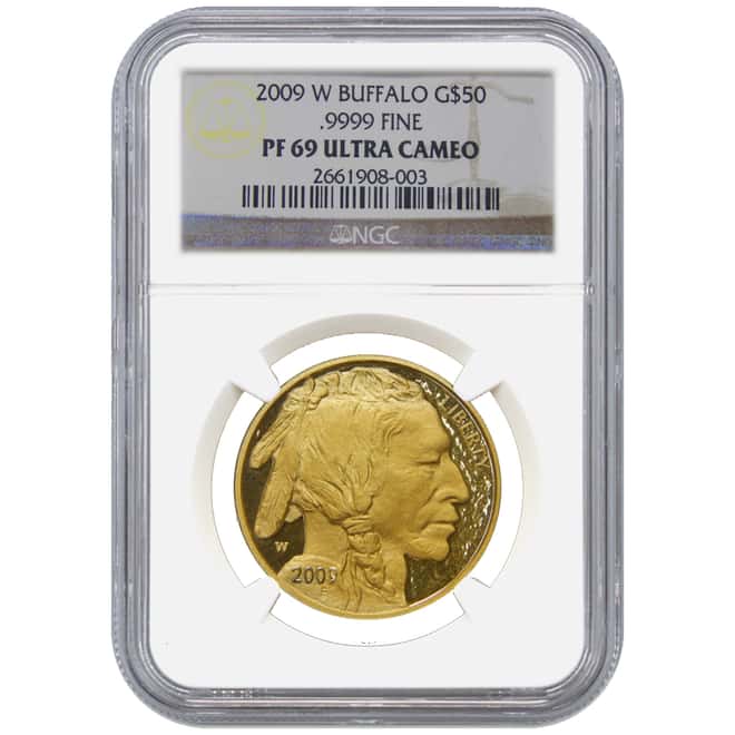 2009-W 1 oz Proof Gold Buffalo $50 Coin NGC PF 69 UCAM
