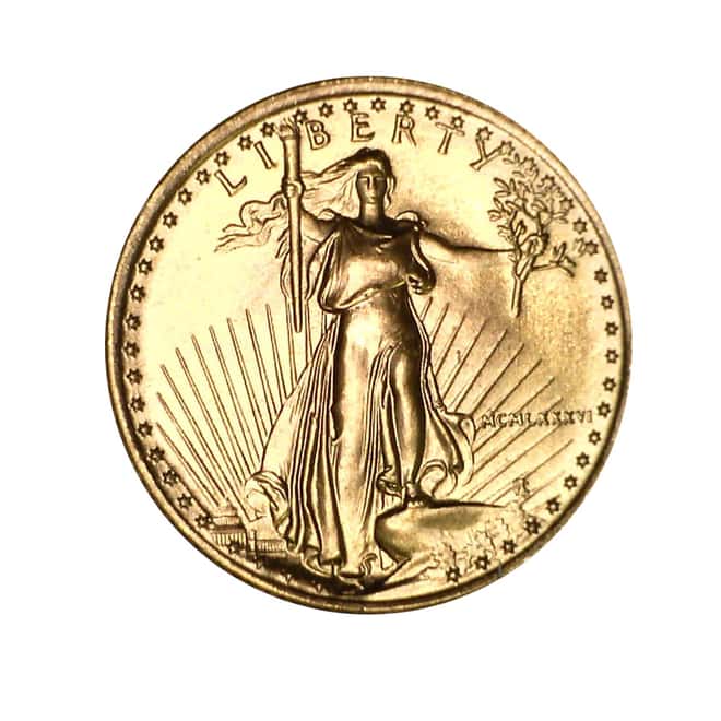 1986 1/10 oz $5 Gold Eagle w/case & COA