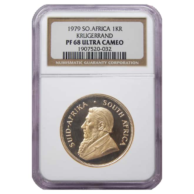 1979 1 oz Proof South African Krugerrand Fine Gold Coin NGC PF 68 UCAM