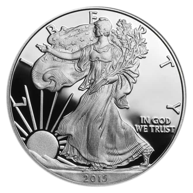 2015-W 1 oz Proof Silver American Eagle (w/Box & COA)