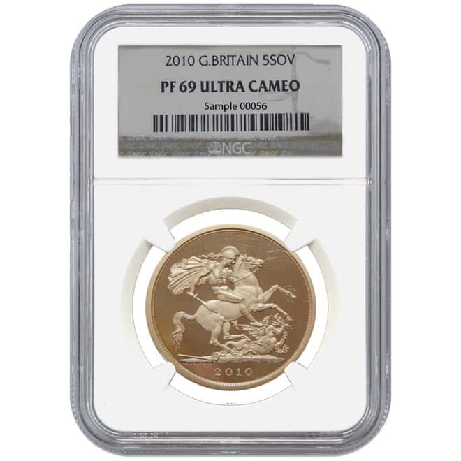 2010 British Sovereign 5-Coin Gold Proof Set NGC PF 69 Ultra Cameo
