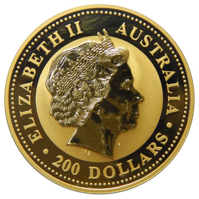2007 2 oz Gold Lunar Year of The Pig Perth Mint (Series I)