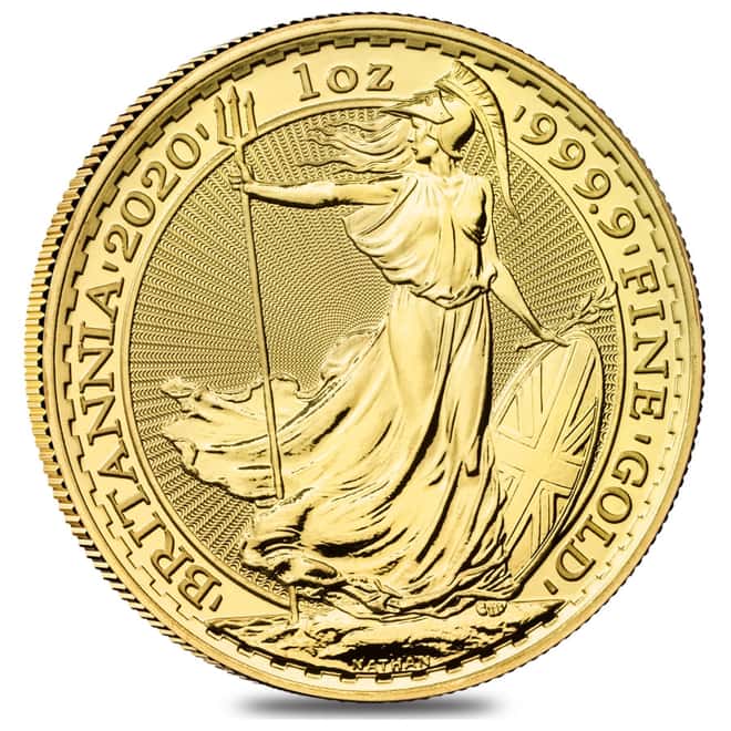 2020 Great Britain 1 oz Gold Britannia Coin .9999 Fine BU