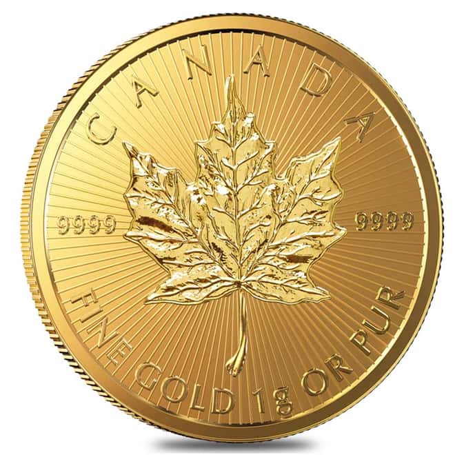 2016 8 x 1 gram Gold Maple Leafs .9999 Fine - Maplegram8 (Individual Assays)