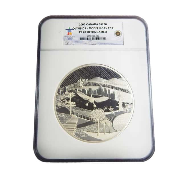2009 Canada 1 kilo Silver $250 Olympics Modern Canada NGC PF-70 UCAM