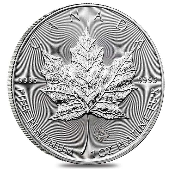 2020 1 oz Platinum Canadian Maple Leaf Coin $50 .9995 Fine BU