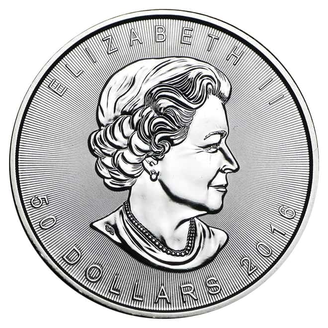 2016 1 oz Palladium Canadian Maple Leaf Coin BU