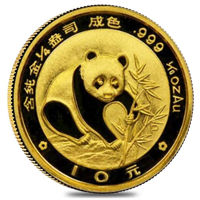 1988 1/10 oz Chinese Gold Panda 10 Yuan BU (Sealed)