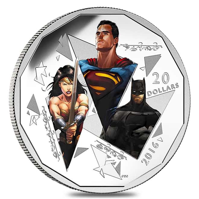 2016 Canada 1 oz Silver $20 Batman v Superman: DOJ NGC PF 69 ER (w/Box & COA)