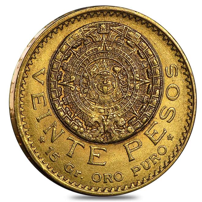 1920 Mexico 20 Pesos Gold Coin