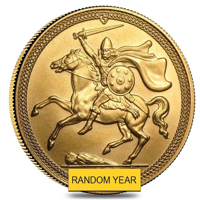 Isle of Man Gold 2 Pound Sovereign Proof (Random Year, 1973-82)
